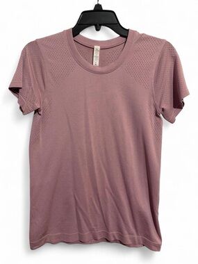 lululemon athletica Mauve Short-Sleeve Perforated Active Tee